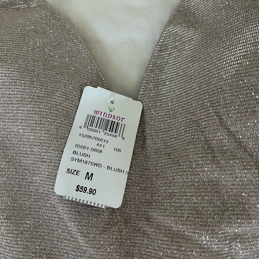 Windsor Blush Shimmer Wrap-Style Top